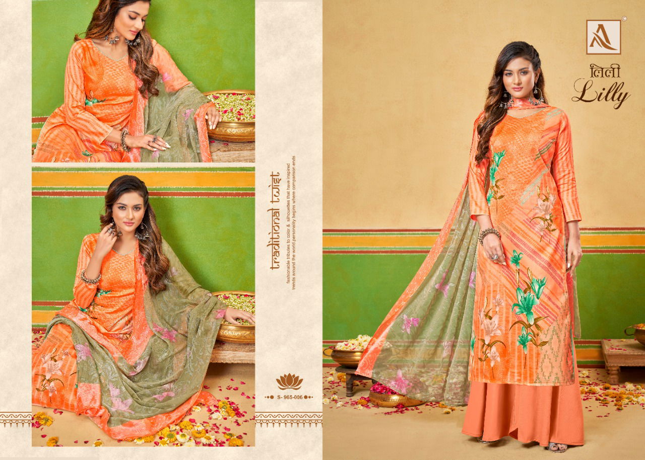 Alok Lilly 2 New Designer Fancy Casual Wear Jam Cotton Digital Print Dress Material Collection